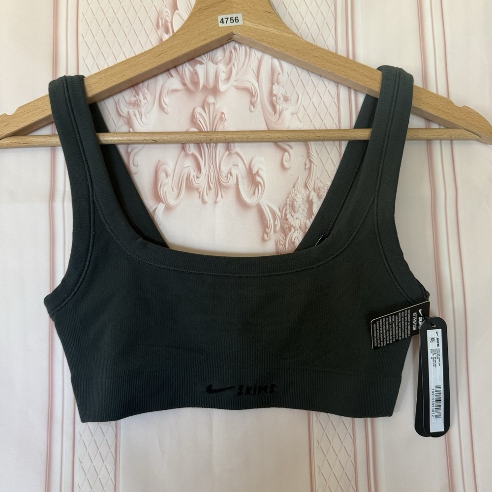 NikeSkims Skims Vintage Seamless Scoop Bra Dark Teal Size XS NWT